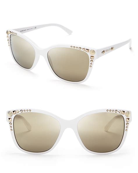 VERSACE Wayfarer Sunglasses in White 